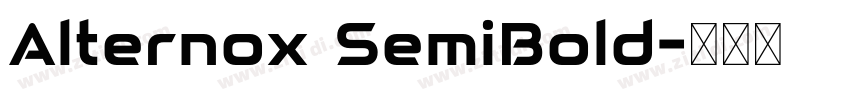 Alternox SemiBold字体转换